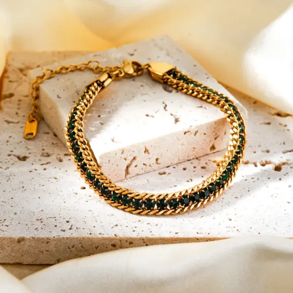 Wholesale PVD Coated K Gold Plated Irregular 304 Stainless Steel Modern Style Classic Style Waterproof Non Tarnish 304 Stainless Steel Bracelets