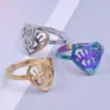 oly-c8c9c066b47e8d80c6e263439a398c1c Wholesale PVD Coated Real Gold Plated 18K Gold Solid Color 304 Stainless Steel Commute Waterproof Non Tarnish Rings