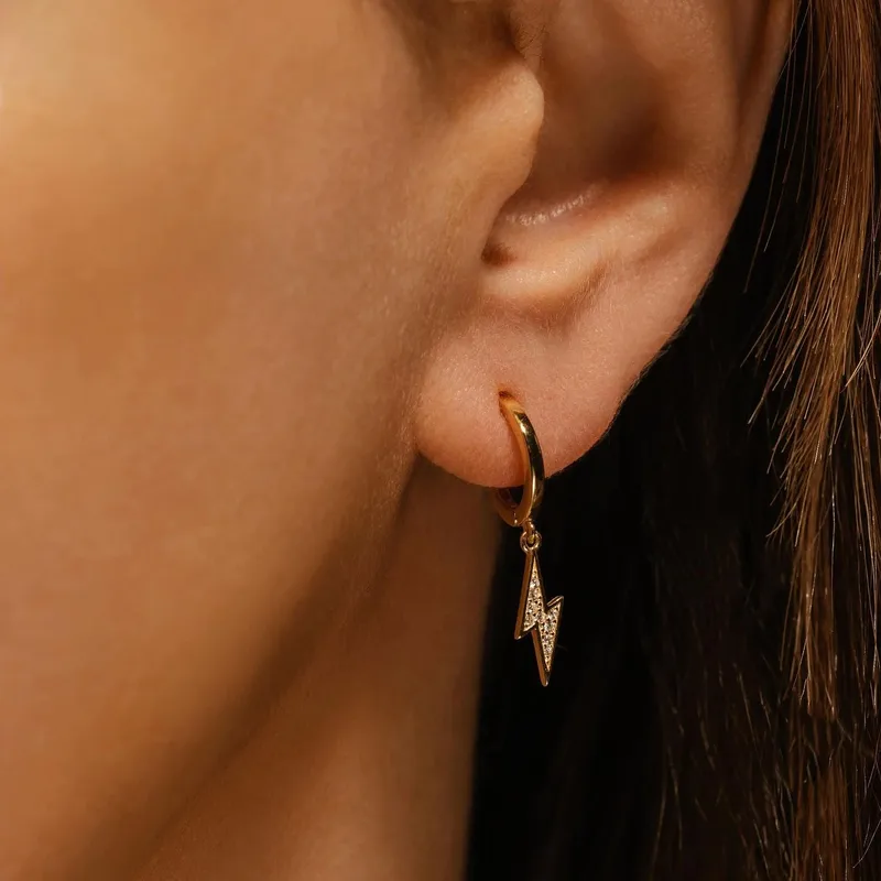 Wholesale PVD Coated Real Gold Plated Star Snake Butterfly 304 Stainless Steel Streetwear Waterproof Non Tarnish op Earrings