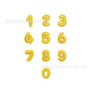 A set of metal wire numbers (hot melt glue)