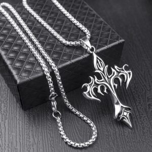 Fire Cross + stainless steel 60cm