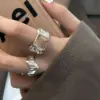 Wholesale Fashion Geometric Copper Plating Rings