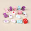 Wholesale New nurse clothing 3D silicone beads beading jewelry women cartoon keychain accessories nurse cap silicone beads