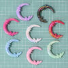 Wholesale Moon-shaped butterfly beads, handmade loose beads