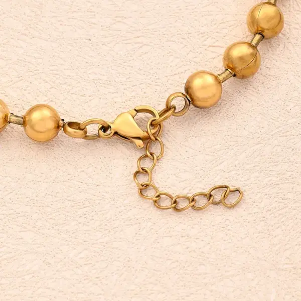 Wholesale Casual Simple Style Round Oval Solid Color 304 Stainless Steel 18K Gold Plated Bracelets In Bulk