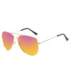 Wholesale 3026 color reflective sunglasses men's and women's glasses retro goles classic fashion metal sunglasses