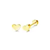 Wholesale 14K Gold Plated 316 Stainless Steel Zircon Star Casual Formal Simple Style Ear Studs For Unisex