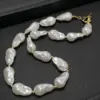 Baroque Style Solid Color Imitation Pearl Women's Necklace