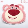 Wholesale Towel Embroidery Powder Bear Head Cloth Sticker Clothes Sticker Sweater Coat Down Jacket Repair Hole Decoration Hand-stitched Embroidery Patch