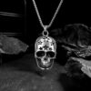 Wholesale 2023 European and American domineering stars skull necklace men's titanium steel personality ghost pendant punk stainless steel accessories