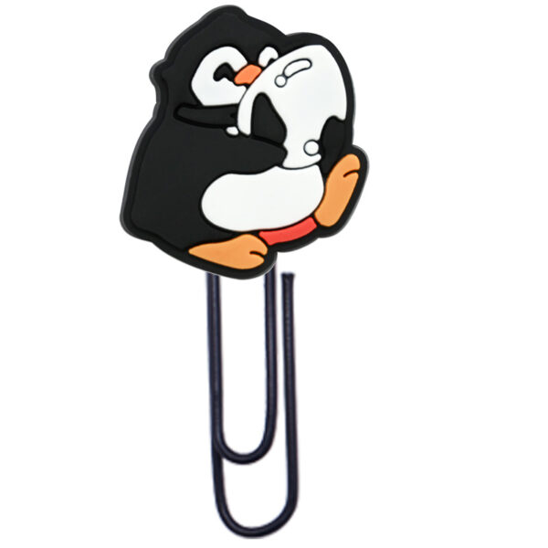oly-c94b2cc5d4e0f1097993886e8f11f9cc Wholesale Random 50pcs Cartoon Antarctic Penguin Student Paper Clip Bookmark