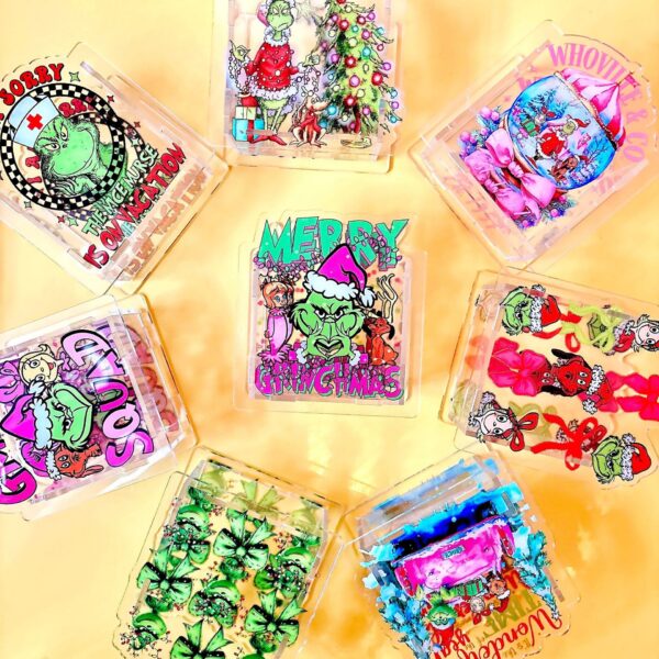 Wholesale Acrylic Pen Holder/Pen Case Christmas Transformation - Cross-border TK US Hot Selling Item - Japan 10cm