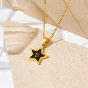 S Letter Gold Necklace