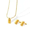Wholesale PVD Coated Real Gold Plated 18K Gold Geometric 304 Stainless Steel Fashion Waterproof Non Tarnish Necklace