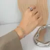 Wholesale PVD Coated Real Gold Plated 18K Gold Geometric 304 Stainless Steel Fashion Waterproof Non Tarnish 304 Stainless Steel Bracelets