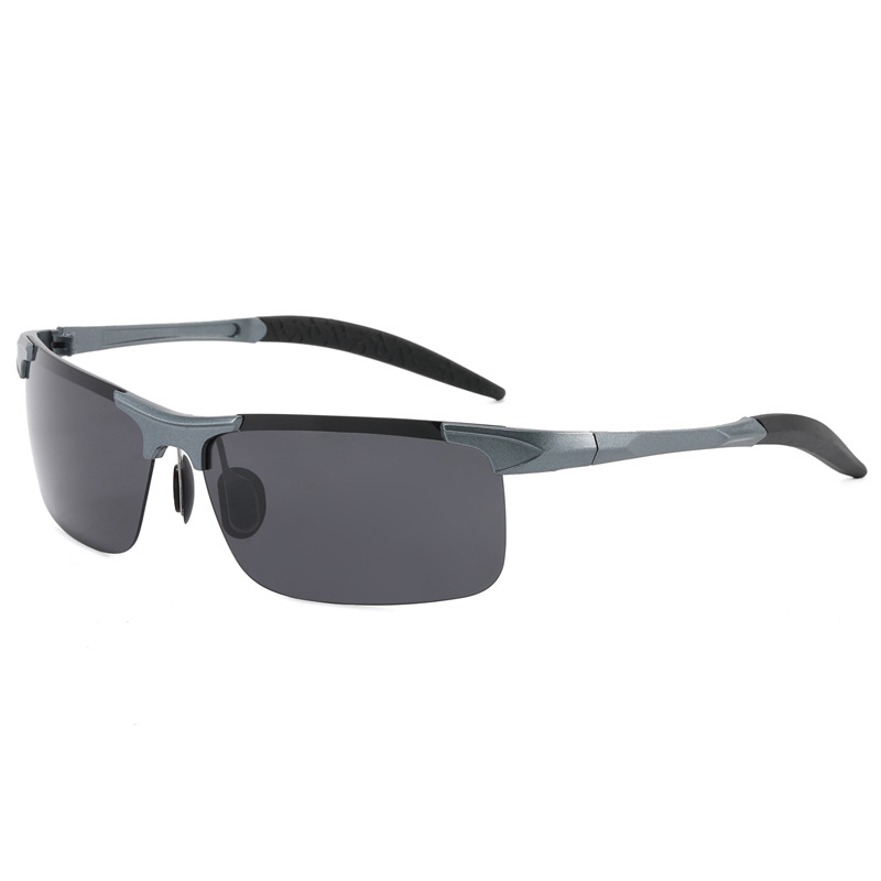 Wholesale Factory Direct Sply Amazon New larized Cycling Srts Glasses Men's Half-Frame Alloy Color-Changing Sunglasses