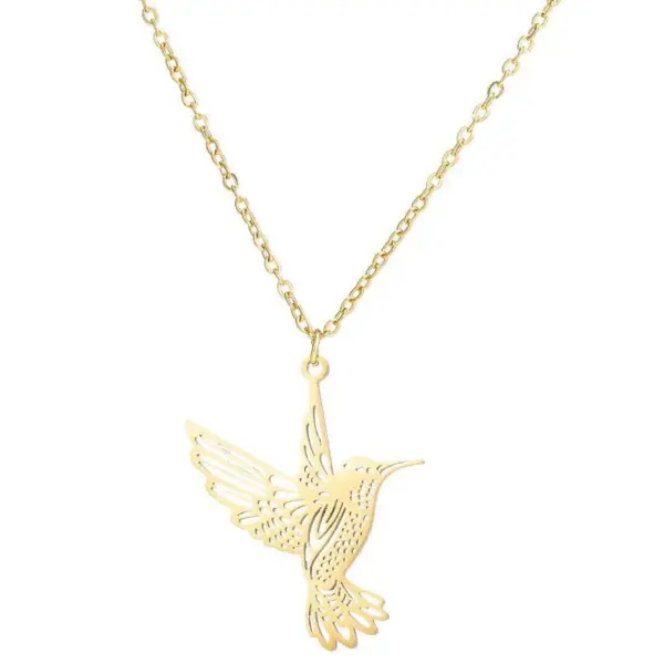 Wholesale Jewelry Fashion 201 Stainless Steel 18K Gold Plated Plating Stainless Steel Necklaces