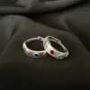 Wholesale Jewelry Simple Style Round Flower Copper Rhinestones Metal Inlay Rings