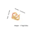 1 Piece Elegant Luxurious Geometric Plating Copper Zircon Ear Cus