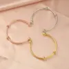 Wholesale PVD Coated 18K Gold Rose Gold Real Gold Plated Solid Color Stainless Steel Retro Waterproof Non Tarnish Bangle