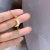 Wholesale Elegant Star Moon Titanium Steel Plating Inlay Zircon 18k Gold Plated Necklace