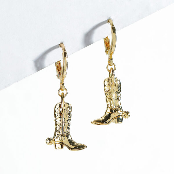 Wholesale Western Cowboy Alloy Boots Earrings