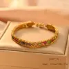 Wholesale Simple Style Classic Style Color Block 304 Stainless Steel 18K Gold Plated Zircon Bracelets In Bulk