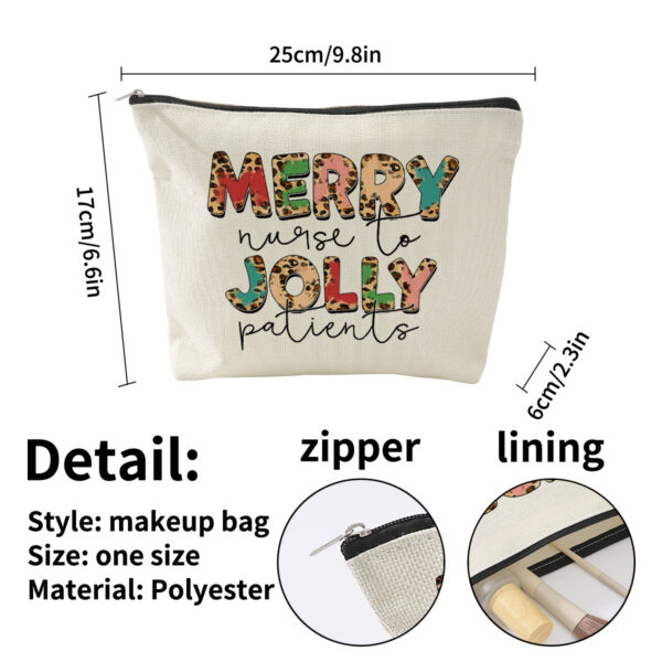 Wholesale Linen bag, student pencil case, women's multi-functional cosmetic bag