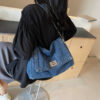 Wholesale Casual Commuting Large Capacity Denim Women's Bag 2025 New Easiest for Match Chain Shoulder Crossbody Bag Tote Bag