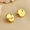 Wholesale PVD Coated Real Gold Plated 18K Gold Geometric 304 Stainless Steel Elegant Luxurious Simple Style Waterproof Non Tarnish Ear Studs