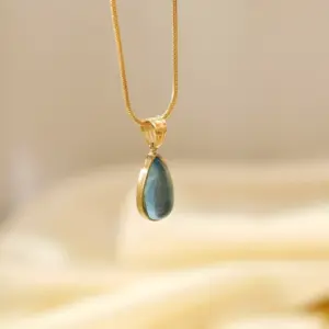 Golden-Blue Water Drop