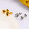 Wholesale 304 Stainless Steel Rose Flower PVD Coated 18K Gold Real Gold Plated French Style IG Style Waterproof Non Tarnish Gold Silver Ear Studs