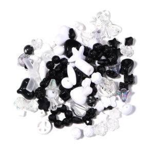 Black + white series / Randomly mixed styles, about 50g/pack (40-50 pieces)