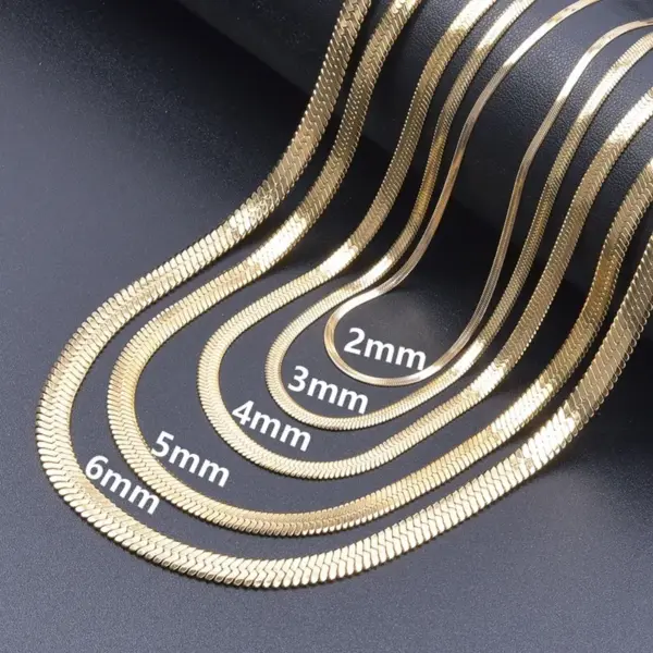 Wholesale Vacuum Plating 18K Gold Geometric 201 Stainless Steel IG Style Bracelets Anklet Necklace