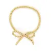 Wholesale Simple Style Classic Style Bow Knot Imitation Pearl Copper Wholesale Bracelets