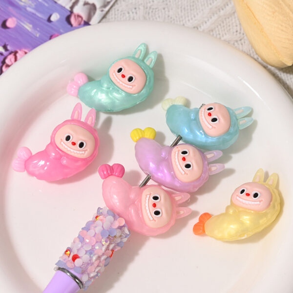 Wholesale Soft silicone cartoon fried shrimp rubber beads