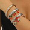Wholesale Cherry Christmas Tree Ornament Bracelet