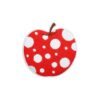 Wholesale Art Apple Embroidered Cloth Sticker Stripe Dot Apple Pattern Fruit Embroidered Label Bag Decorative Color Fruit