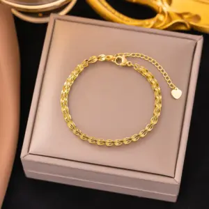 19 [Ae187] Phoenix Tail Bracelet / Gold