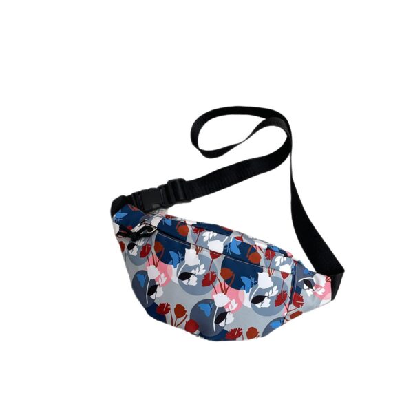 oly-ca1a688e2778268c4554cc10e2fb3dcf Wholesale Waist Bag Nylon Cloth Women's Bag Printed Bag 2024 Summer New Casual Small Bag Shoulder Crossbody Bag Middle-Aged and Elderly Mothers