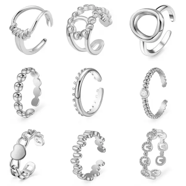 PVD Coated 18K Gold Real Gold Plated Geometric 304 Stainless Steel Simple Style Waterproof Non Tarnish