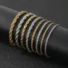 Wholesale Ion Plating (IP) 18K Gold Plated Geometric 304 Stainless Steel Simple Style Waterproof Non Tarnish Bracelets Necklace