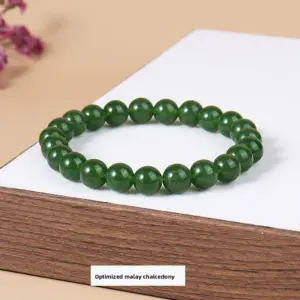 Optimized Malay Chalcedony Bracelet / Diameter 8.1-8.8mm (about 21-23 Pieces)