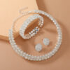 Wholesale Jewelry set studded with rhinestones