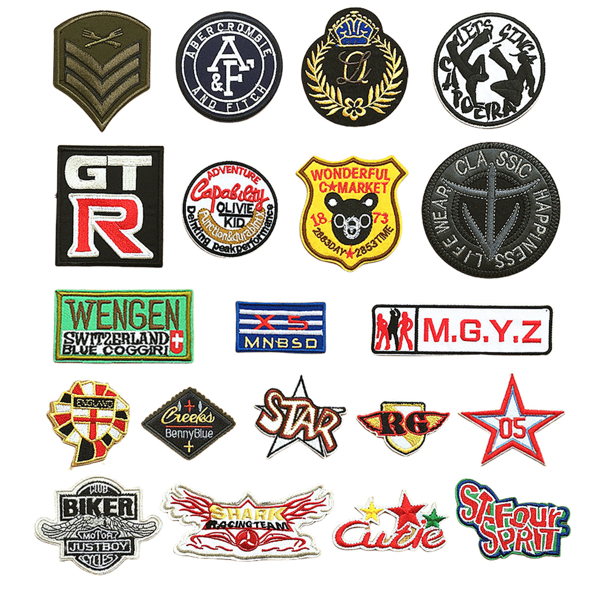 Wholesale DIY Aessories College Style Badge Patches