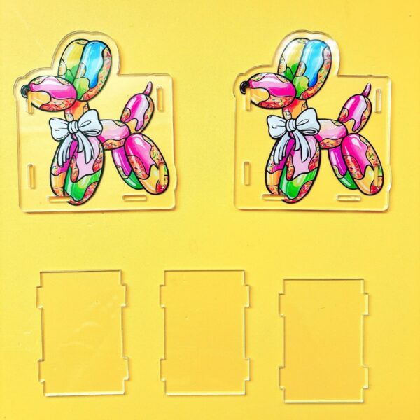 Wholesale New Balloon Dog Acrylic Pen Holder/Box - Popular Cross-Border TK US Region Stationery Storage and Decoration DIY with 10cm