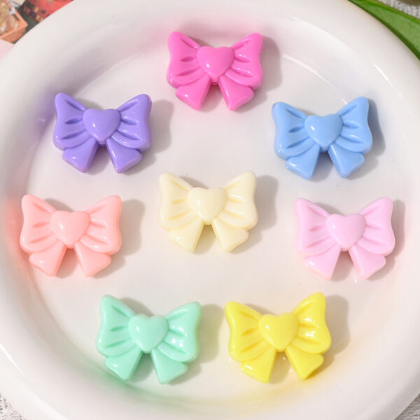 Wholesale Candy-colored bow beads