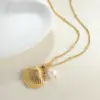 PVD Coated Real Gold Plated Tortoise Hippocampus Shell 304 Stainless Steel Vacation Simple Style Waterproof Non Tarnish 304 Stainless Steel Pendant Necklace