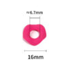 oly-ca881eb7a6126cd39ca309de2850b8f5 Wholesale Macaron Large Hole Bead Handfelt Paint Round Wave Spacer DIY Beades