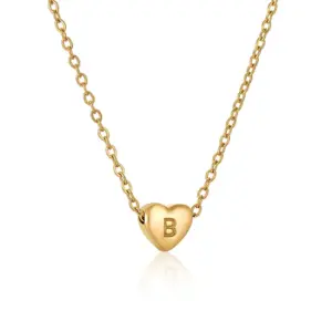 Golden Peach Heart B (Including Chain)
